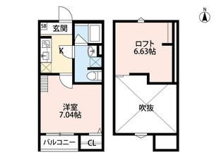 長田駅 徒歩5分 2階の物件間取画像